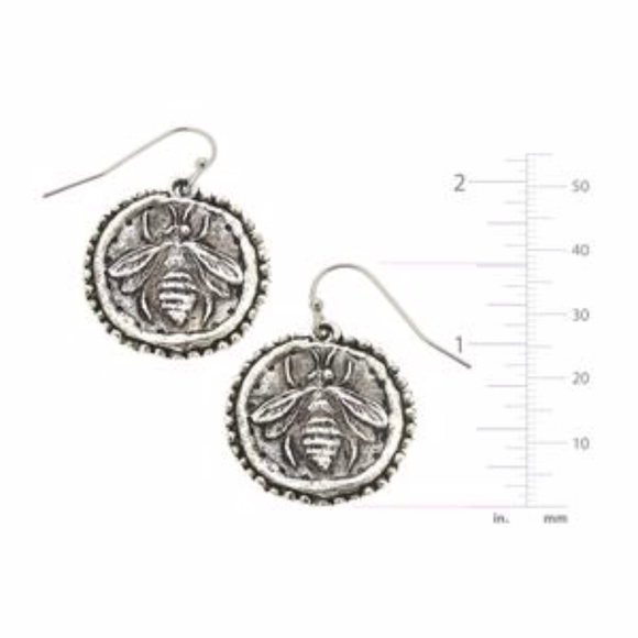 Susan Shaw DOTTED BEE EARRINGS - Picture 2 of 2